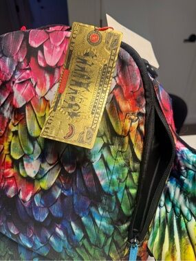 Sprayground Rainbow Feather-Scale Kids Tote - Multicolor